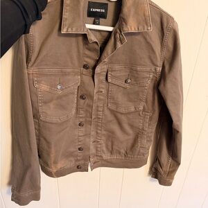 Express Women's Tan Jean Jacket